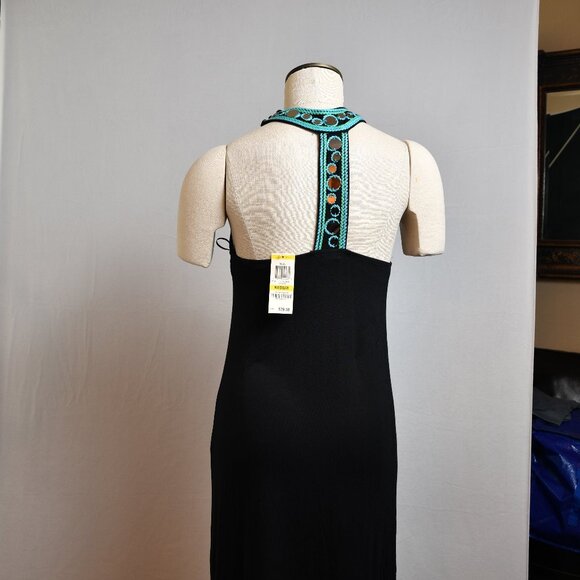 INC Interna- Tribal Deep Black Dress Mirrored Sequin Embellishment- NWT - Size M - Picture 6 of 8